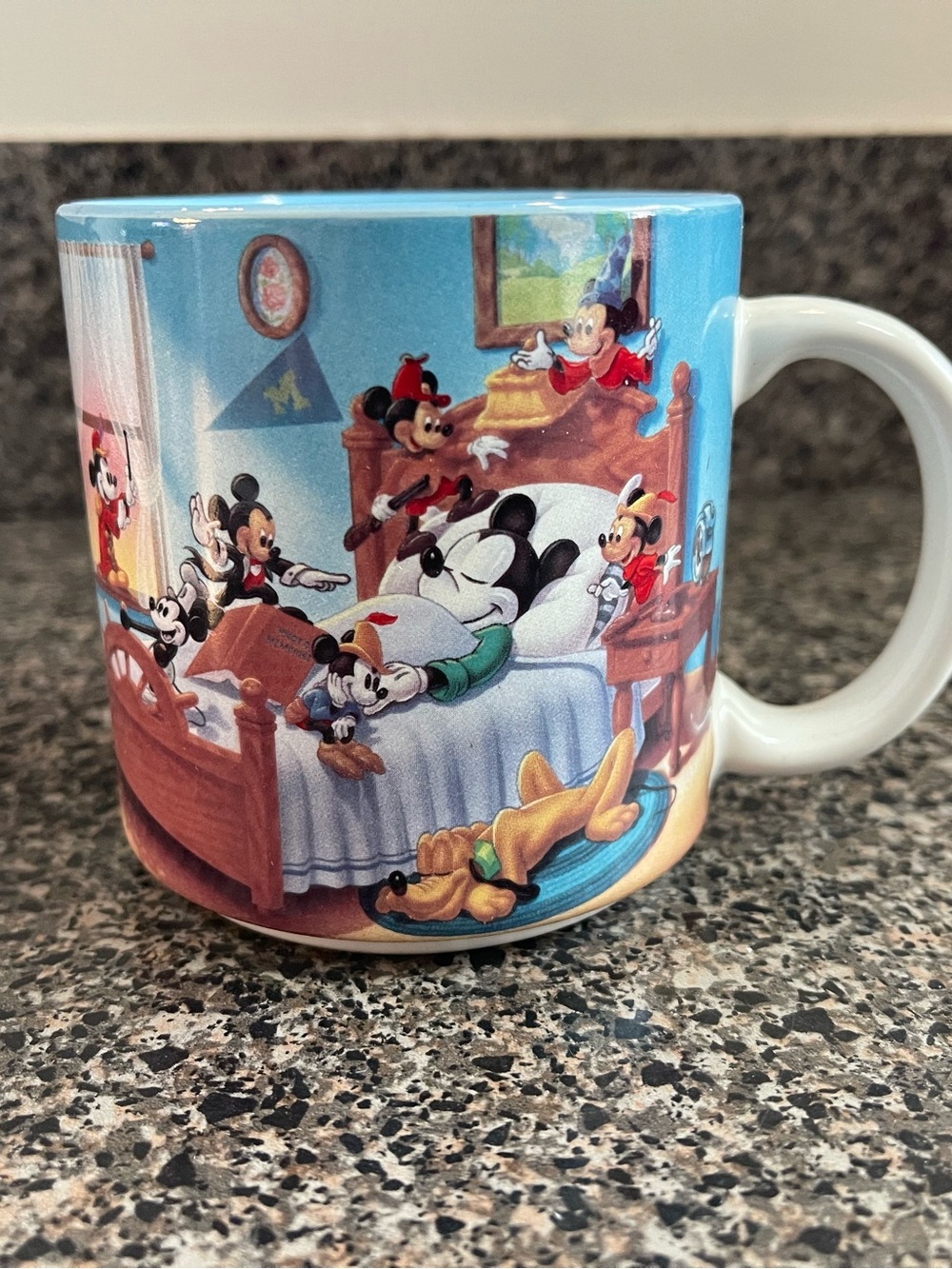 Vintage Mickey Mouse Mug Through The Years Coffee Tea Cup Mug Disney